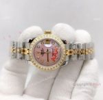 Rolex Lady Datejust 2-Tone Jubilee Pink MOP Dial Watch 26mm
